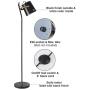 CO-Z Vintage Floor Lamp Black Adjustable, Industrial Standing Lamp with Metal Shade, Rustic Floor Lamp Task for Living Room Bedroom Reading Office.