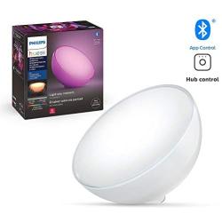 Philips Hue Go White and Color Portable Dimmable LED (Bluetooth & Zigbee) Smart Light Table Lamp, White