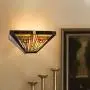 Capulina Tiffany Sconces Lighting, Tiffany Style Wall Lights, Tiffany Wall Light, Mission Design Stained Glass Sconces, Stained Glass Wall Sconce Lights, Stained Glass Wall Lamps, Tiffany Wall Lamp