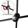 Sputnik Chandelier 6 Lights Modern Black Pendant Light Fixture Industrial Vintage Dining Room Kitchen Island Bedroom Lighting
