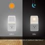 Plug in LED Night Light with Smart Dusk to Dawn Sensor, MAZ-TEK Multi-Color Changeable Nightlights, Energy Efficient Night Lamp for Bedroom, Baby Room, Kitchen, Hallway, Stairway, 2 Pack