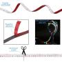 Led Strip Lights with Remote Led Light Strip 32.8ft RGB LED Light Strip 5050 LED,3M Adhesive Cutting Design Color Changing Tape Lights for Home,Kitchen,TV Party