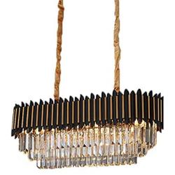 Nordic Crystal Chandelier Lighting Luxury Pendant Light Raindrop Chandelier Ceiling Light Fixture for Dining Living Room Bedroom Home Hallway