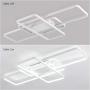 CHYING Modern Ceiling Light, White Flush Mount LED Rectangle Light Fixture 60W 6000K White Light PVC Metal Lighting for Living Room Bedroom Study CHYING Modern Ceiling Light, White Flush Mount LED Rectangle Light Fixture 60W 6000K White Light PVC Metal Lighting for Living Room Bedroom Study