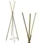 Brightech Stix LED Tripod Floor Lamp for Living Room - Dimmable Modern Standing Lamp, with 3 Lights for Bedroom - Contemporary Office Lighting- Gold / Antique Brass