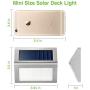 Solar Lights for Fence [Warm White] Waterproof Solar Powered Steps Light Auto On/Off Outdoor Wireless LED Lamp Decks Lighting Walkway Patio Stair Garden Path Rail Backyard Fences Post 8 Pack