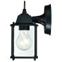 LIT-PaTH Outdoor Wall Lantern, Wall Sconce as Porch Lighting Fixture, E26 Base 100W Max., Aluminum Housing Plus Glass, Water-Proof and Outdoor Rated, ETL Qualified, 2-Pack (Black)