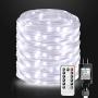 66Ft LED Rope Lights Outdoor Plug in, 200 LED Waterproof Rope Lighting with Remote,Timing Flexible Led String Light Rope for Garden,Parties,Patio,Pool,Bedroom,Landscape Lighting