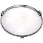 Deco Modern Ceiling Light Flush Mount Fixture Brushed Nickel 16 3/4'' Wide Marbleized Glass Bowl for Bedroom Kitchen Living Room Hallway Bathroom - Possini Euro Design