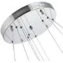 HOMCOM Modern Crystal Led Chandelier Multi-Angle with Remote Control Dimmable Light, Living Room Decor