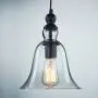 WINSOON Ecopower 1 Light Vintage Hanging Big Bell Glass Shade Ceiling Lamp Pendent Fixture WINSOON Ecopower 1 Light Vintage Hanging Big Bell Glass Shade Ceiling Lamp Pendent Fixture