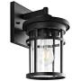 Safavieh PLT4001A Lighting Senta Black Metal Wall (LED Bulb Included) Outdoor Lantern
