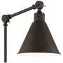 Wray Modern Industrial Up Down Swing Arm Wall Lights Set of 2 Lamps Dark Bronze Sconce for Bedroom Reading - 360 Lighting