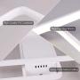 CHYING Modern Ceiling Light, White Flush Mount LED Rectangle Light Fixture 60W 6000K White Light PVC Metal Lighting for Living Room Bedroom Study CHYING Modern Ceiling Light, White Flush Mount LED Rectangle Light Fixture 60W 6000K White Light PVC Metal Lighting for Living Room Bedroom Study