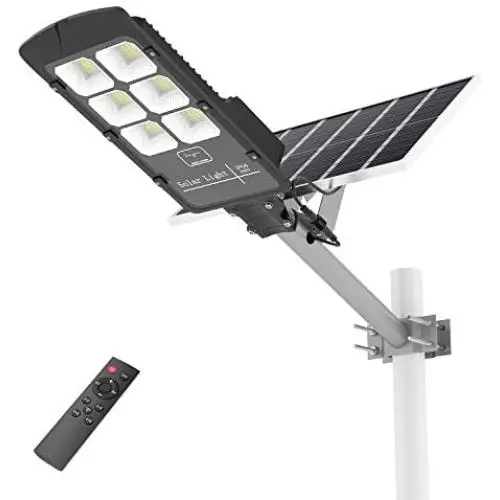 300W Solar Street Lights Outdoor, 20000 Lumens, with Remote Control, Motion Sensor, Waterproof IP66, Dusk to Dawn Solar Led Flood Light for Parking Lot, Stadium, Yard, Garage and Garden (Cool White) 300W Solar Street Lights Outdoor, 20000 Lumens, with Remote Control, Motion Sensor, Waterproof IP66, Dusk to Dawn Solar Led Flood Light for Parking Lot, Stadium, Yard, Garage and Garden (Cool White)