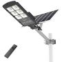 300W Solar Street Lights Outdoor, 20000 Lumens, with Remote Control, Motion Sensor, Waterproof IP66, Dusk to Dawn Solar Led Flood Light for Parking Lot, Stadium, Yard, Garage and Garden (Cool White)