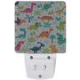 Vdsrup Cute Little Dinosaur Night Light Set of 2 Forest Tree Dino Dragon Plug-in LED Nightlights Auto Dusk-to-Dawn Sensor Lamp for Bedroom Bathroom Kitchen Hallway Stairs