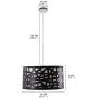 Lightinthebox Pendant Lights Modern Contemporary Hanging Lighting for Dining Room Kitchen Living Room Metal (Black)(4PC)