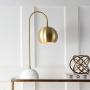 JONATHAN Y JYL6000A Stephen 23.5'' Metal/Marble LED Lamp Contemporary,Modern,Transitional for Bedroom, Living Room, Office, College Dorm, Coffee Table, Bookcase, Brass Gold/White