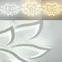 LED Ceiling Light Chandelier Flower Metal Acrylic Ceiling Lamp Fixture for Dining Room Bedroom Cafe Bar Corridor Hallway Entryway Passway Decoration (Dimmable-75W+15 Head)