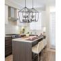 JONATHAN Y JYL7438A Pagoda Lantern Dimmable Adjustable Metal LED Pendant, Classic, Traditional for Dining, Living Room, Kitchen, 20'' 8-Bulb, Oil Rubbed Bronze