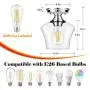 Semi Flush Mount Ceiling Light, Modern Light Fixture Industrial Flush Mount Ceiling Light with Clear Glass for Bedroom Hallway Dining Room Bathroom Passway (Chrome)