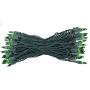 Holiday Essentials 100 Ultra-Brite Green Lights with Green Wire - Indoor/Outdoor Use - UL Listed