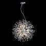 Chandelier Fireworks Pendant Lighting Modern LED Stainless Steel Crystal Ceiling Light Fixtures for Dining Room Bathroom Bedroom Livingroom, Dia 19.7 inch, 9-Light
