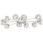 Wired Modern Ceiling Light Flush Mount Fixture Sputnik Chrome 38'' Wide 10-Light Glass Orb for Bedroom Kitchen Living Room Hallway Bathroom - Possini Euro Design