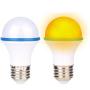 KINUR Sleep aid Light Bulb, Blue Light Blocking Amber Color A15 3 Watt-25 Watt Equivalent Low watt Light Bulbs for Healthy Sleep and Baby Nursery Light 2 Pack