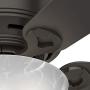Hunter Haskell Indoor Low Profile Ceiling Fan with LED Light and Pull Chain Control, 42'', Premier Bronze