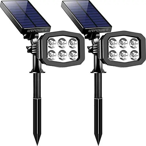 URPOWER Solar Lights Outdoor, Upgraded 6 LED 2-in-1 Waterproof Solar Spotlights 2 Modes Auto On/Off Wireless Wall Lights Pathway Lights Landscape Lighting for Garden Yard Pool Patio Cold White(2 Pack) URPOWER Solar Lights Outdoor, Upgraded 6 LED 2-in-1 Waterproof Solar Spotlights 2 Modes Auto On/Off Wireless Wall Lights Pathway Lights Landscape Lighting for Garden Yard Pool Patio Cold White(2 Pack)