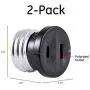 GE Polarized Handy Plug, Convert, Easy-to-Install, UL Listed, Black, 54276, Light Bulb to Outlet Socket Adapter | 2 Pack, 2 Each