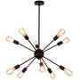 Sputnik Chandeliers 10 Lights Black Light Fixture Modern Pendant Lighting Industrial Ceiling Light for Dining Room Kitchen Island Bedroom Hallway