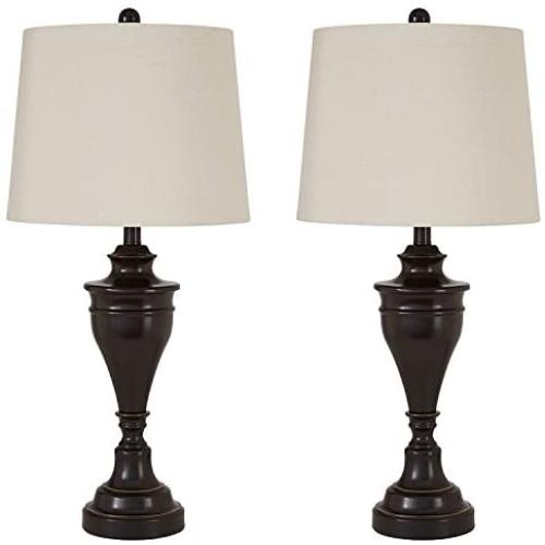 Signature Design by Ashley - Darlita Traditional Table Lamp - Set of 2 - Bronze