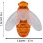 ER CHEN Solar Powered String Lights, 30 Cute Honeybee LED Lights, 15FT 8 Modes Starry Lights, Waterproof Fairy Decorative Lights for Outdoor, Wedding, Homes, Gardens, Patio, Party etc (Warm White)