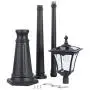Sterno Home GL42309 Upgraded Version Outdoor Solar LED Street, for Patio, Post Light, Garden, 76” High, 1-Pack, Black, 2nd Gen