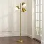 OYEARS LED Reading Floor Lamp for Living Room Mid Century Modern 68.5” Adjustable 3 Light Tree Antique Brass Tall Standing Lamp 3 LED Bulbs Included Gold