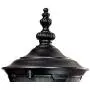 Bellagio Traditional Outdoor Wall Light Fixture Texturized Black Upbridge 16 1/2'' Clear Hammered Glass for Exterior House - John Timberland