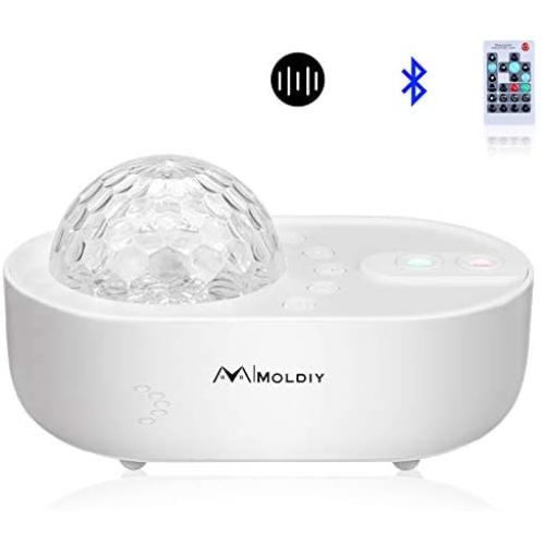 Ocean Night Light Projector, Start Light Projector with Bluetooth and Timer 10 Light Combination Modes and 3 White Noise Include, Adjustable Brightness Galaxy for Bedroom, Christmas and Party