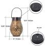 Shengming Daisy Design Super Big & Bright Lantern Hanging Garden Outdoor Solar Lights Metal Waterproof LED Table Lamp Decorative (Oval Shape) l