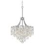 Villette Chrome Pendant Chandelier 15 3/4'' Wide Modern Crystal Cascade LED 5-Light Fixture for Dining Room House Foyer Kitchen Island Entryway Bedroom Living Room - Vienna Full Spectrum