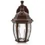 Maxxima LED Outdoor Wall Light, Aged Bronze w/Clear Water Glass, Photocell Sensor, 580 Lumens, 3000K Warm White, Dusk to Dawn Light Sensor, Brown