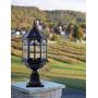 GYDZ Outdoor Solar Post Light Fixture Solar Pier Light Outdoor，Pillar Light for Garden, Front Door, Vintage Window Design Die Cast Aluminum in Oil-Rubbed Black with Clear Glass，Hard Wired Available