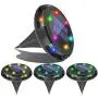 Solar Ground Lights Outdoor - Solar Garden Disk Lights,Multi-Color Auto-Changing 10 LED Waterproof In-Ground Outdoor Landscape Lighting for Lawn Patio Pathway Yard Deck Walkway Flood Light (4 Pack) Solar Ground Lights Outdoor - Solar Garden Disk Lights,Multi-Color Auto-Changing 10 LED Waterproof In-Ground Outdoor Landscape Lighting for Lawn Patio Pathway Yard Deck Walkway Flood Light (4 Pack)