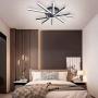 LED Ceiling Light,Ganeed 58W Flush Mount Ceiling Lamp,5 Lights Modern Creative Acrylic Chandeliers Cool White 6500K Lighting Fixture for Living Room,Bedroom,Dining Room