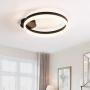 Royal Pearl Modern Ceiling Lighting LED Dimmable Flush Mount Ceiling Light Fixture Round Light Fixtures for Kitchen Dining Room Living Room Bedroom Warm White 3000K Black Royal Pearl Modern Ceiling Lighting LED Dimmable Flush Mount Ceiling Light Fixture Round Light Fixtures for Kitchen Dining Room Living Room Bedroom Warm White 3000K Black