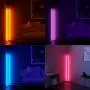 Corner Floor Lamp Nordic Decoration Home Floor Lamps for Living Room Night Light Dimming Standing Lamp Bedroom Decor Floor Light, RGB Remote Control Discoloration,Black…