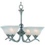 Hardware House H10-4029 Dover Chandelier, 22'' x 22'' x 17'', Satin Nickel