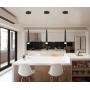 HomeFocus Dinning Lamp, Kitchen Chandelier,LED Pendant Lamp Light,Hang Lamp Light,Drop Light,LED 5Watt 3000K ,Adjustable Height, Metal,Black,Top Quality,Suit for Bar,Dining Room,Restaurant.